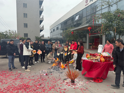 正月初十臺靈機電開工大吉，龍騰虎躍啟新程！